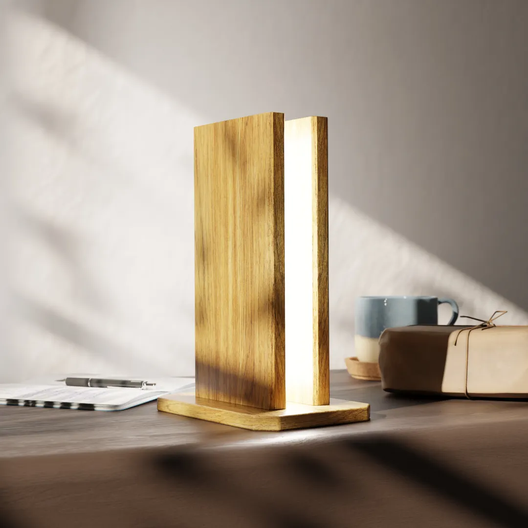 Walnut Desk Light